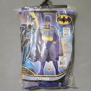 DC COMICS Batman Kids Costume - Blue and Yellow Size Medium 8-10 New in Package